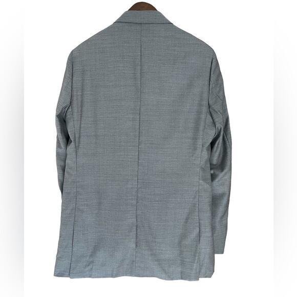 Zanetti Lanificio Di Biella Men's Gray Porto Suit Jacket 44L NWT MSRP $395 - Picture 2 of 12